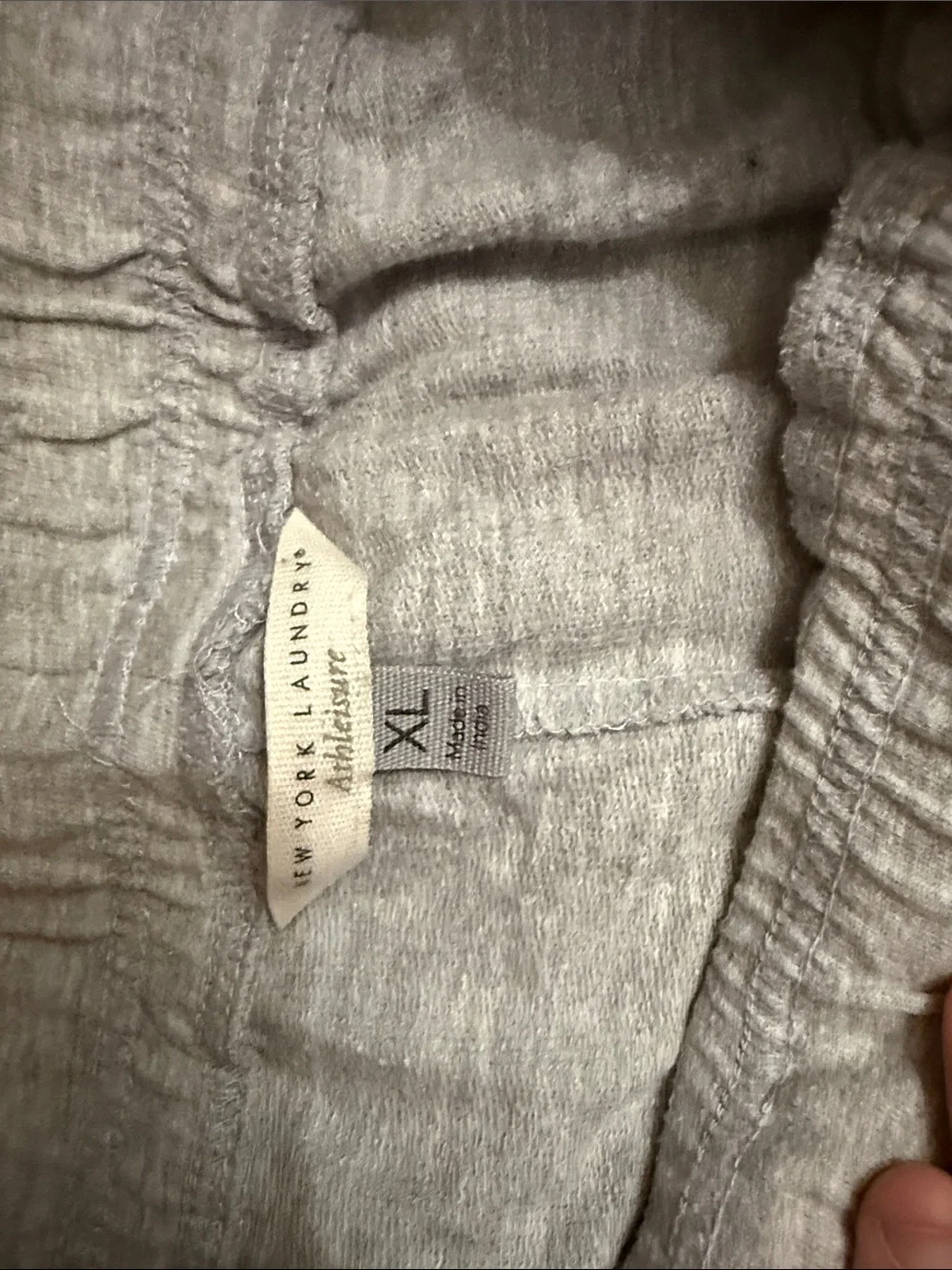 New York Laundry Light Grey Athletic Drawstring Shorts